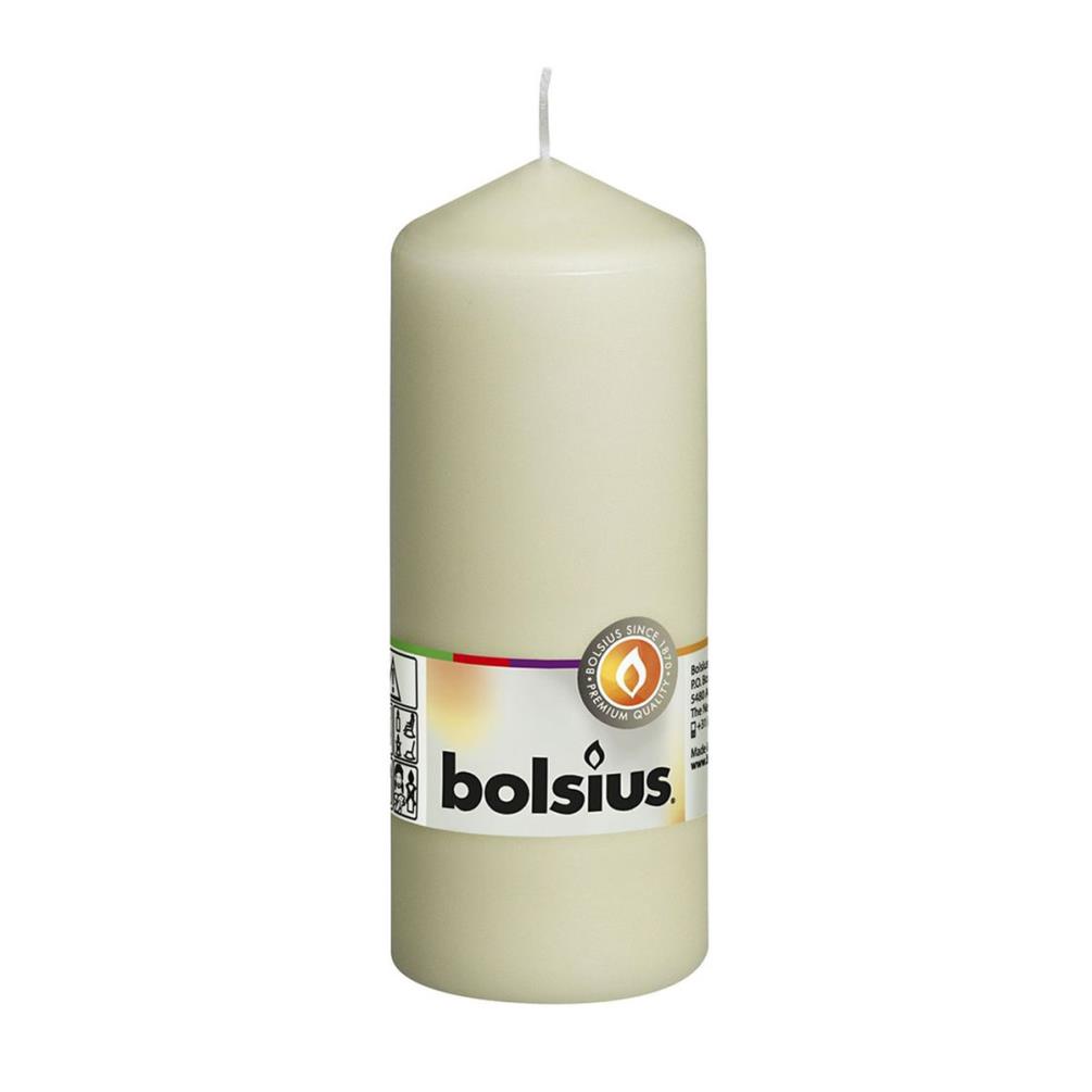 Bolsius Ivory Pillar Candle 15cm x 6cm £4.94